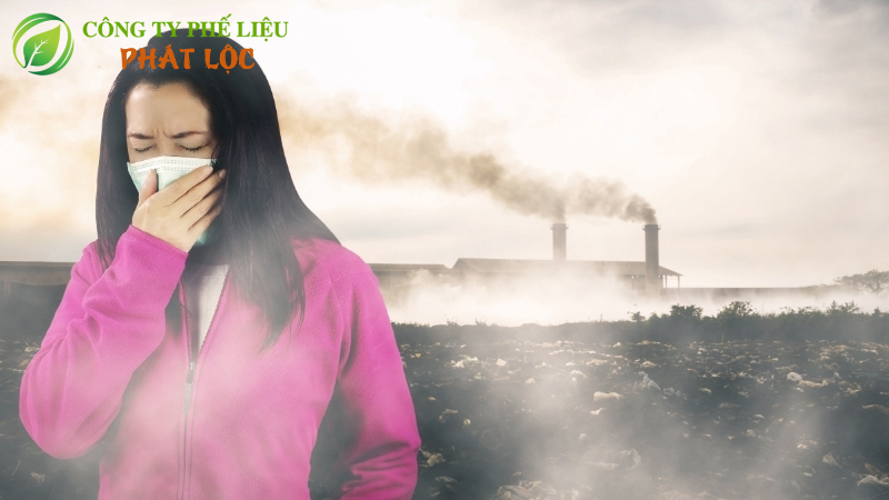 Ô nhiễm môi trường không khí là tình trạng khói bụi bay khắp nơi