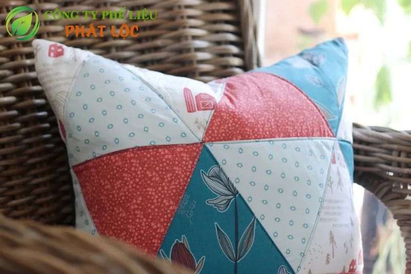 Mẫu gối được làm tử vải vụn phế liệu