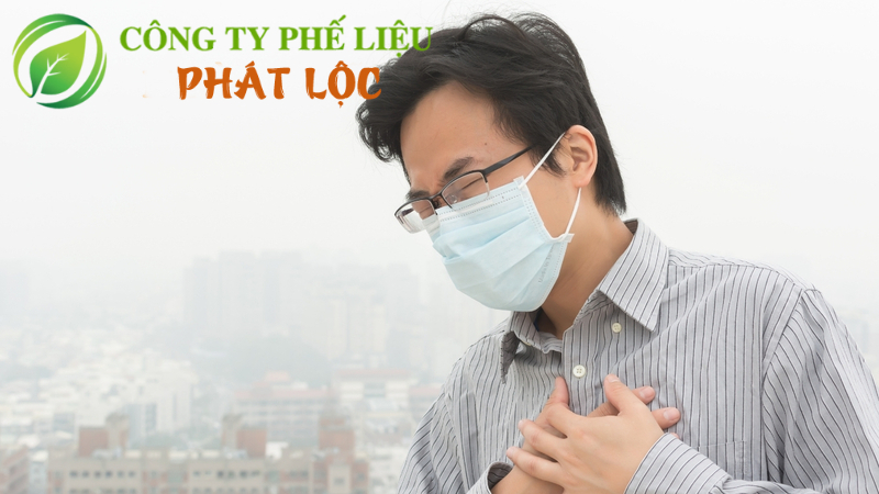 Không khí, nguồn nước, đat đai bị ô nhiễm khiến con người mắc bệnh về hô hấp và đường tiêu hoá