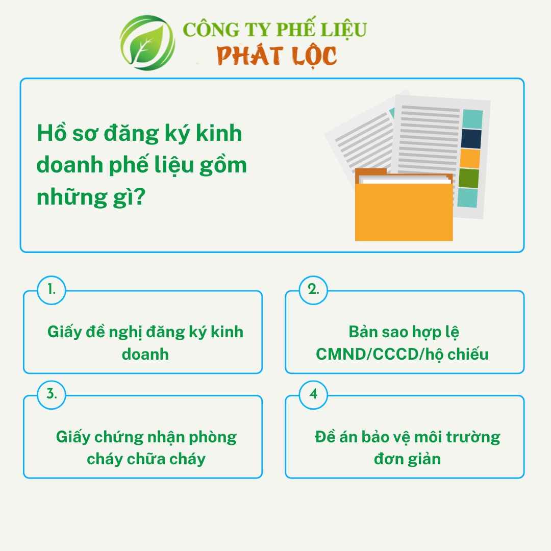 Các bước đăng ký kinh doanh phế liệu