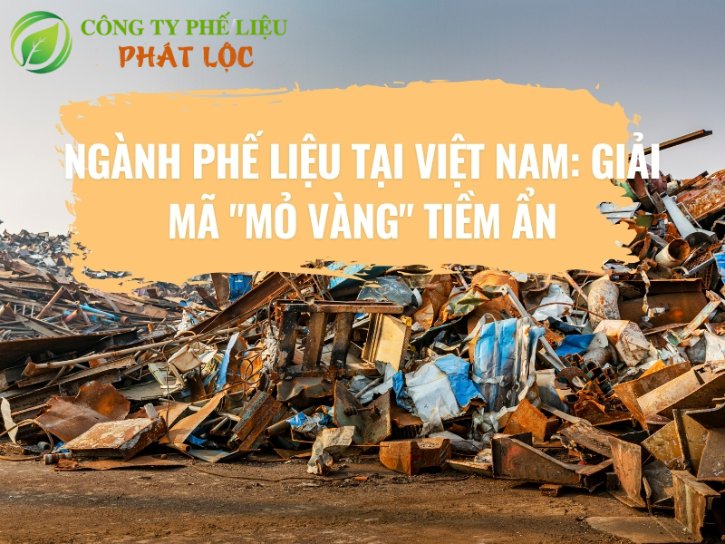 Ngành phế liệu đóng vai trò quan trọng trong quản lý tài nguyên và bảo vệ môi trường,