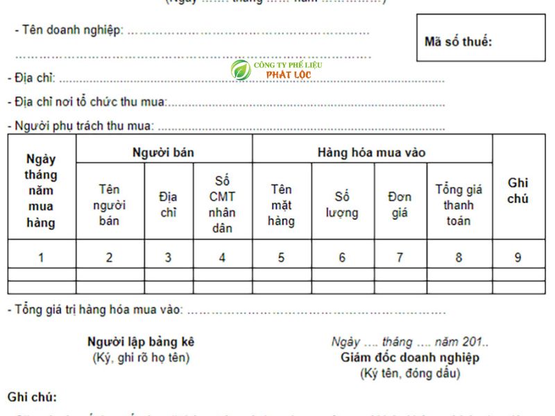 Chi tiết cách viết hóa đơn bán phế liệu đúng chuẩn
