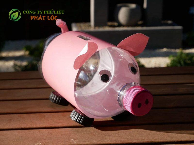 Cách làm chú lợn (heo) tiết kiệm ngộ nghĩnh từ chai nhựa