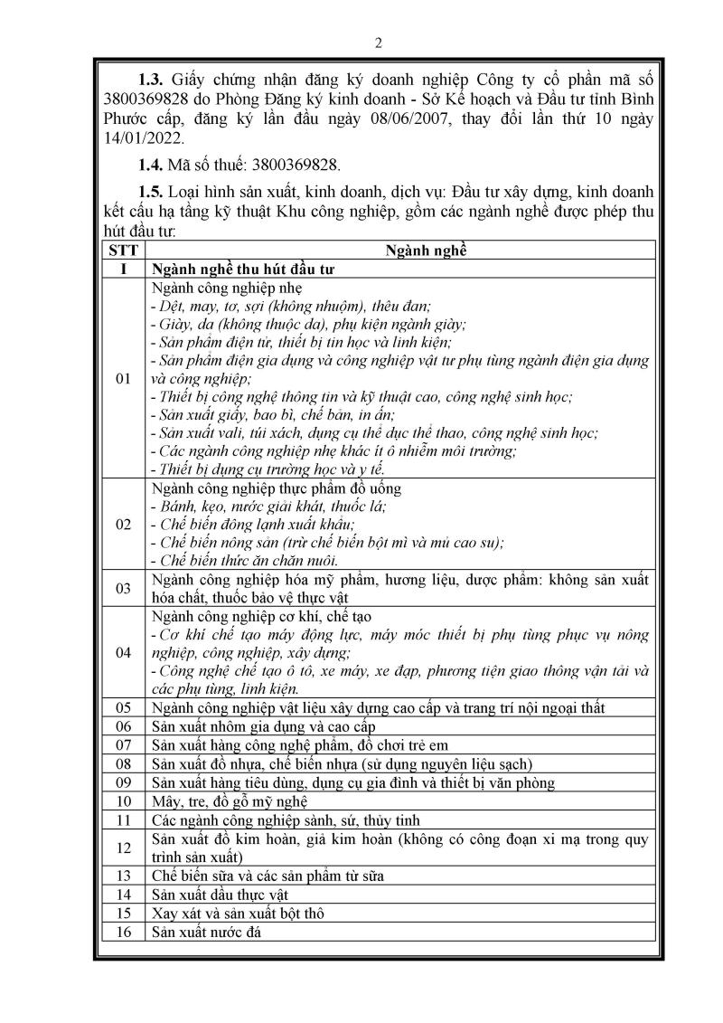 Điều kiện về pháp lý (giấy phép môi trường)