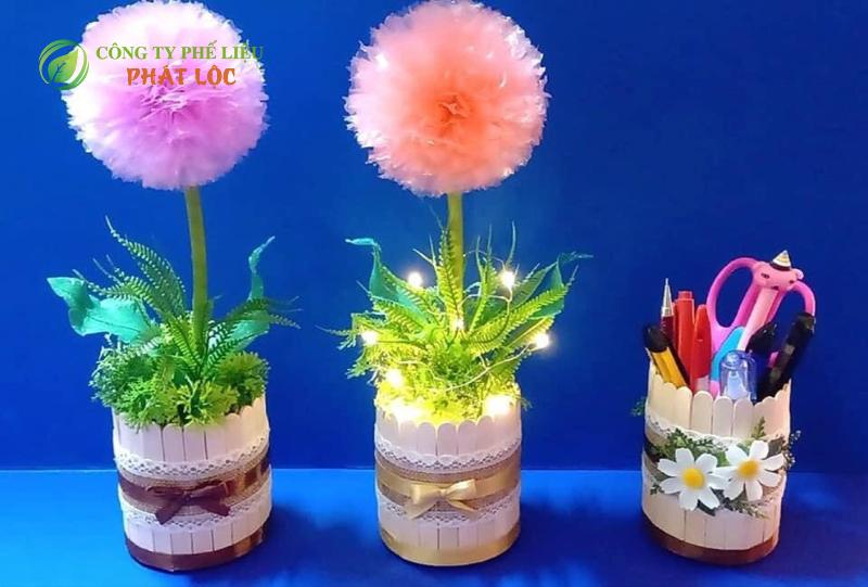 Lợi ích tuyệt vời khi làm cây xanh từ vật liệu phế thải